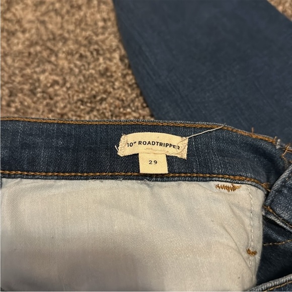 Madewell Classic Blue Denim Jeans. High Rise Roadtripper. - Picture 3 of 5